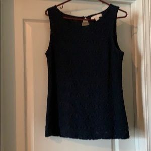 Banana Republic sleeveless navy top M